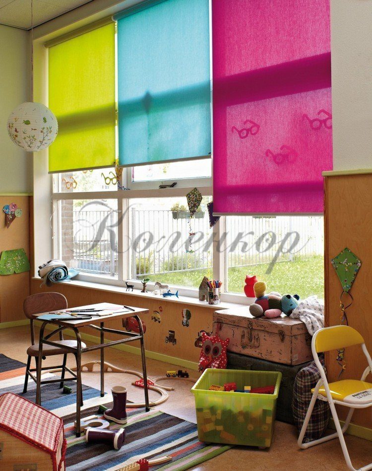 Рулонные шторы в детский сад